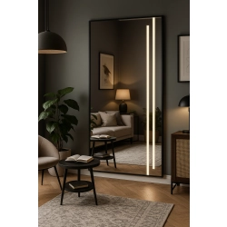 Lustro w czarnej ramie z podświetleniem- 1503 LED III - kolor ramy do wyboru